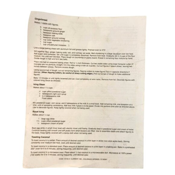 Fox Run Nativity Bake Set With Holiday-Themed Cookie Cutters & Recipes - Picture 2 of 11